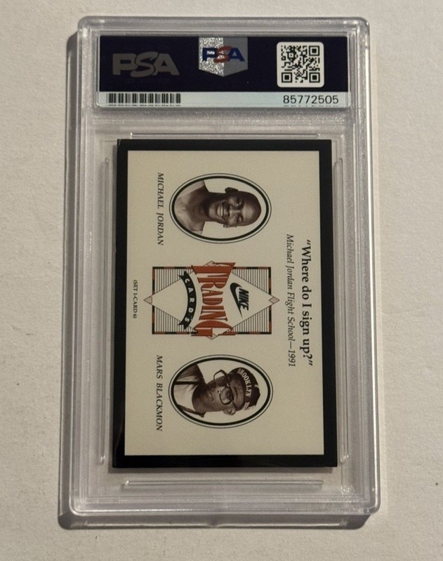 SPIKE LEE SIGNED AUTO RC ROOKIE 1991 Nike Michael Jordan CARD RARE #6 PSA view 2