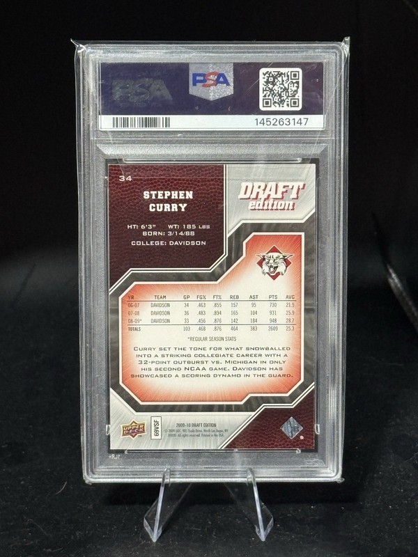 2009-10 Upper Deck Draft Edition - Stephen Curry #34 (RC) view 2