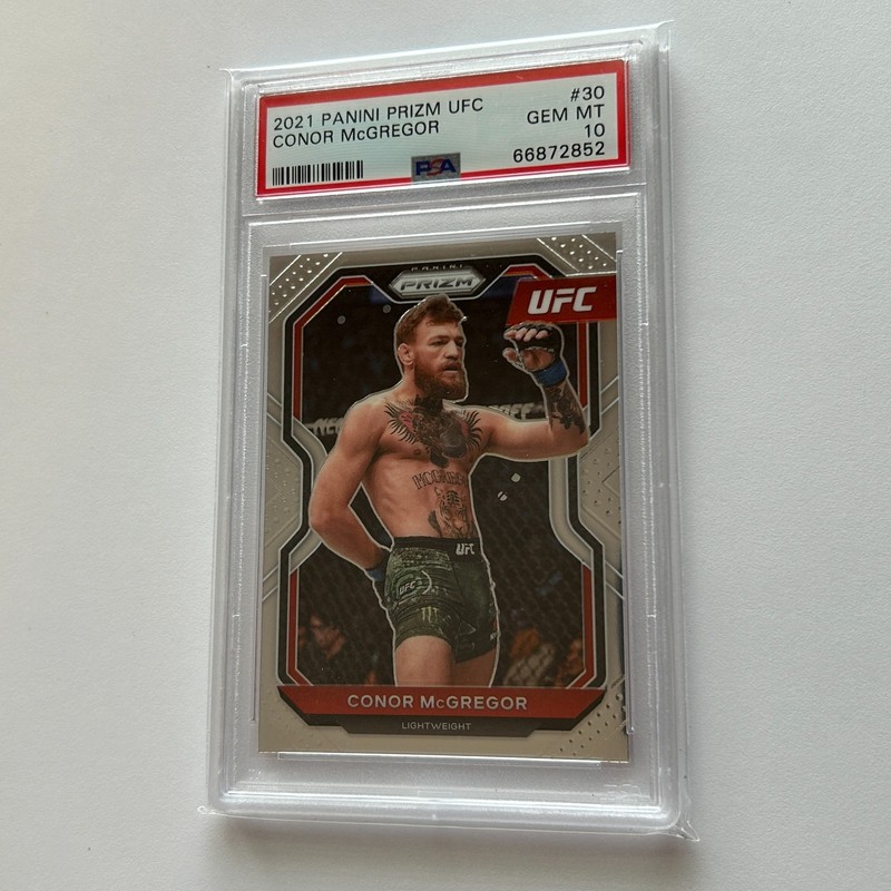 Conor McGregor 2021 Panini Prizm UFC Base Card #30 PSA 10 GEM MINT