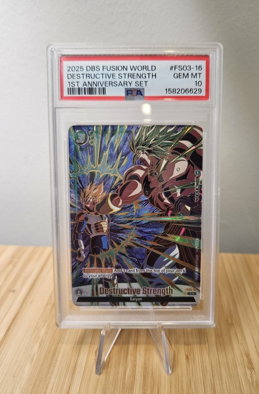 PSA 10 Destructive Strength FS03-16 Saiyan Dragon Ball Super Card Game Holo ENG