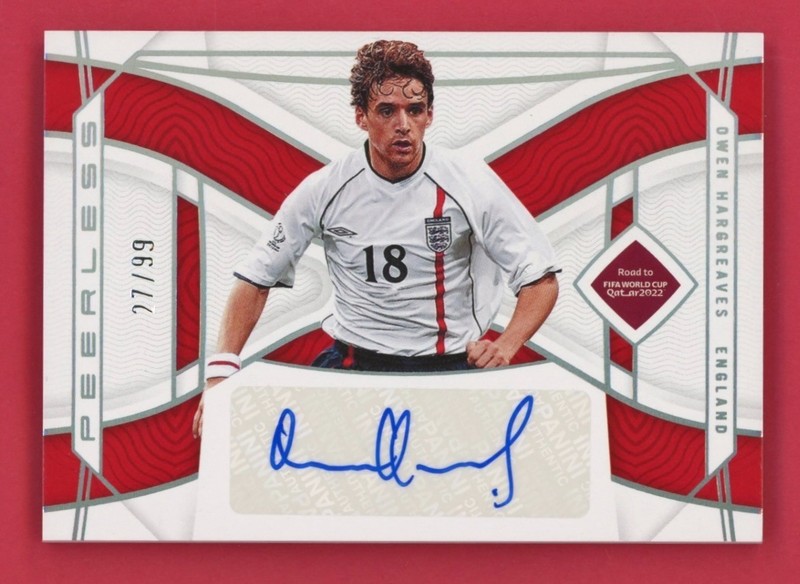 2022 Panini National Treasures Peerless Owen Hargreaves Auto /99 Autograph