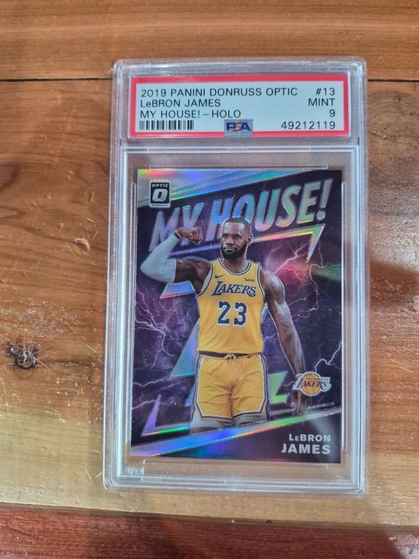 2019-20 Panini Donruss Optic LeBron James My House! Holo PSA 9 !! 🔥🔥 Lakers