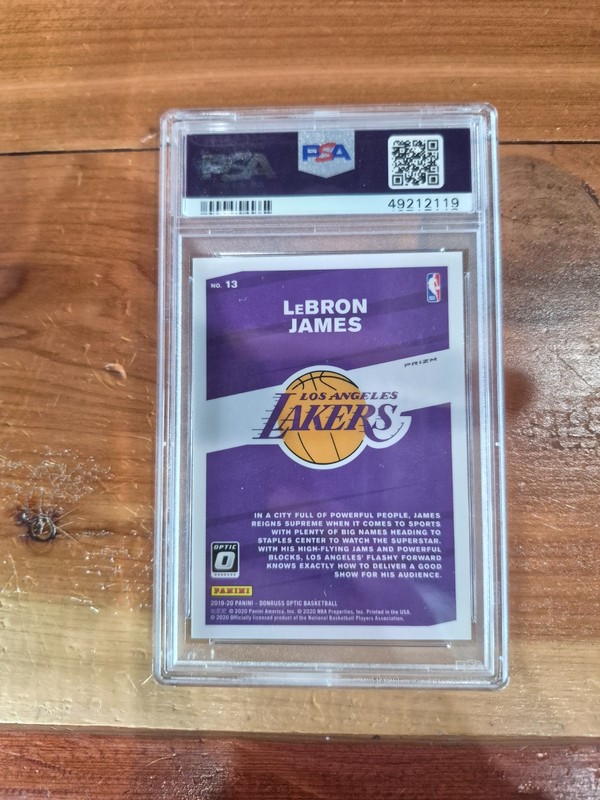 2019-20 Panini Donruss Optic LeBron James My House! Holo PSA 9 !! 🔥🔥 Lakers view 2