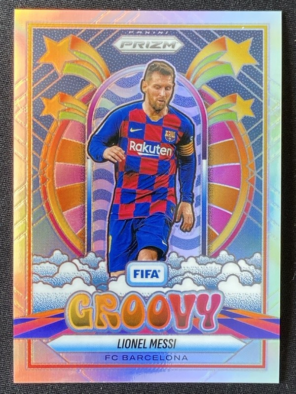 Lionel Messi 2025-26 Panini Prizm FIFA Groovy SSP #19