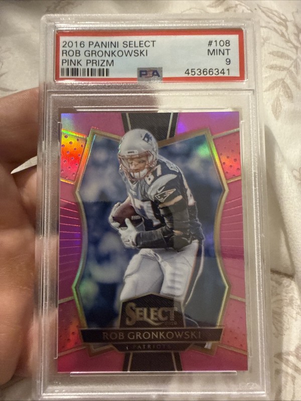 2016 Panini Select - Premier Level Rob Gronkowski #108 Pink Prizm /15