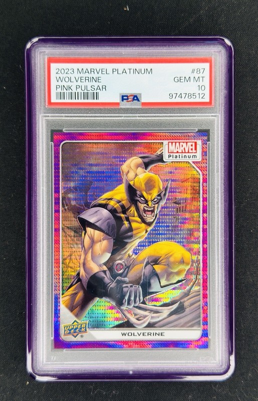 2023 Marvel Platinum - Wolverine #87 - Pink Pulsar /33  - PSA 10