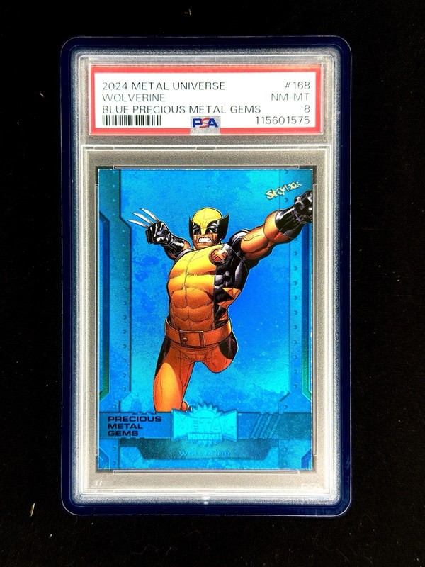 2024 Marvel Metal Avengers - Wolverine #168 PMG Blue Precious Metal Gems /50
