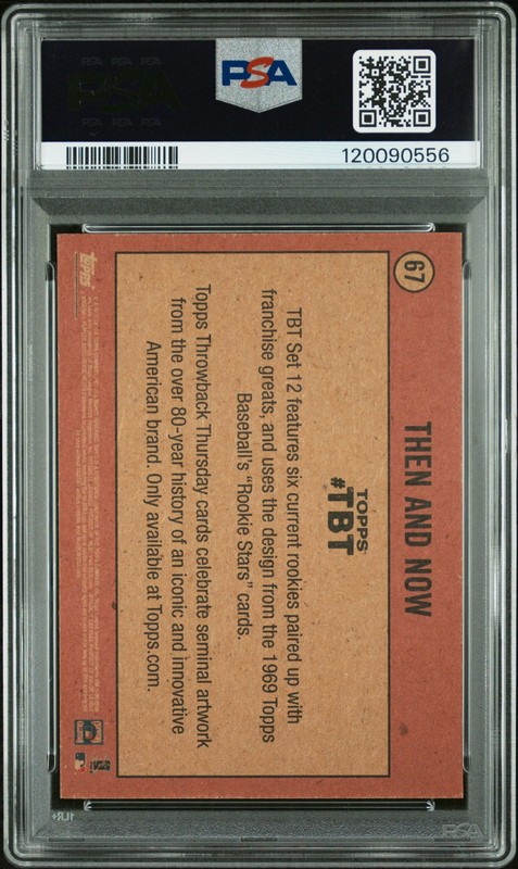 2018 TOPPS THROWBACK THURSDAY #67 NOLAN RYAN/SHOHEI OHTANI PSA 9 AUTO 10 view 2