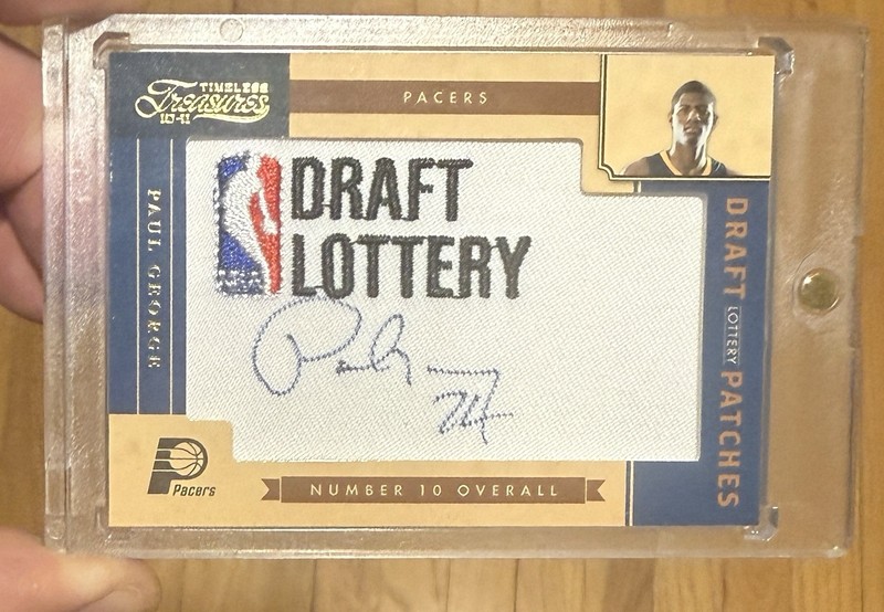 2010-11 Panini Timeless Treasures Paul George Rookie Patch Auto NBA Logo /100 💎