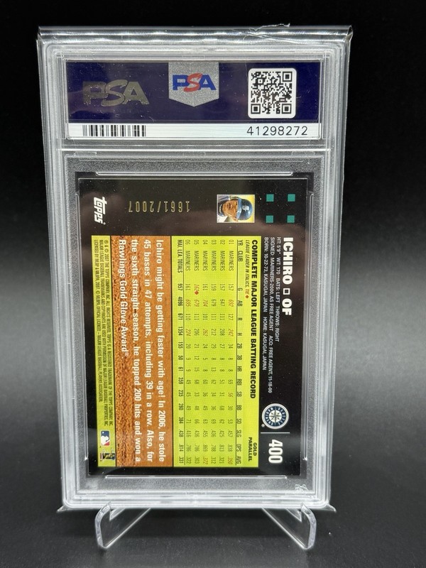 2007 Topps GOLD Ichiro PSA 10 Highest Graded Only PSA 10 In Existence POP 1 view 2