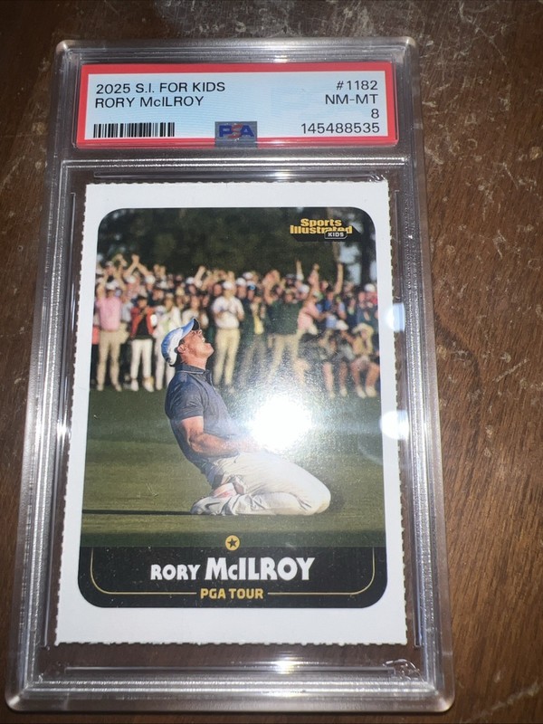 2025 Si For Kids 1182 Rory Mcilroy Psa 8 PGA Tour Masters Rc Ireland 