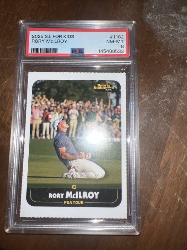 2025 Si For Kids Rory Mcilroy Psa 8 Masters 1182 Ireland Rc Golf PGA Tour 