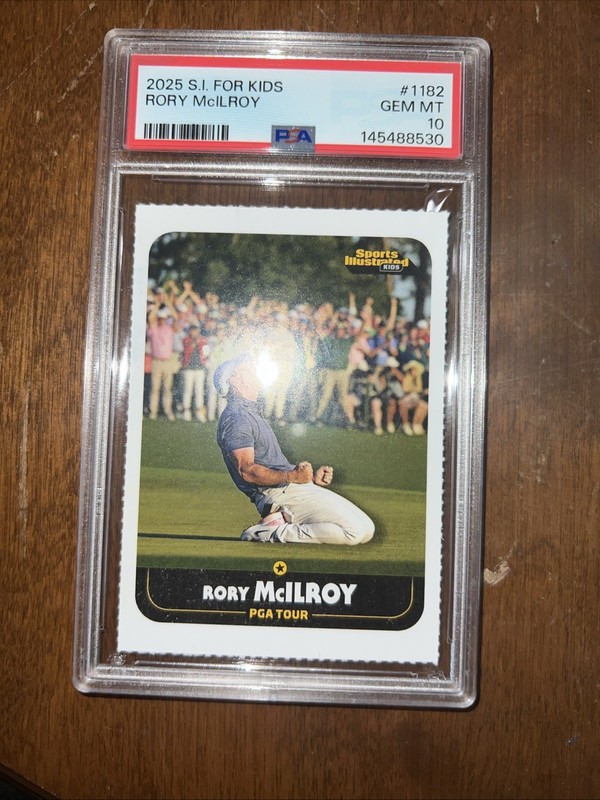2025 Si For Kids 1182 Rory Mcilroy Psa 10 Gem Mint Golf Masters Pop 3 PGA Tour view 2