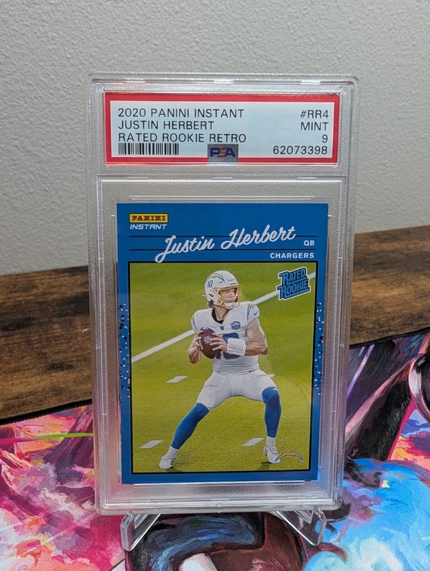 2020 Rated Rookie Retro Justin Herbert RC #RR4 PSA 9