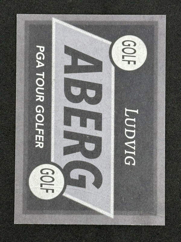 Ludvig Aberg Signed Autographed Custom Golf Card PGA Tour RC Auto Masters view 2