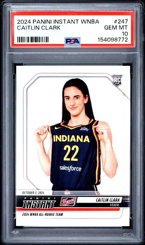 2024 PANINI INSTANT WNBA #247 CAITLIN CLARK PSA 10