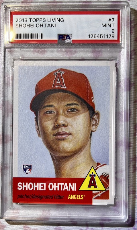 2018 Topps Living Shohei Ohtani RC Rookie #7 Angels PSA 9