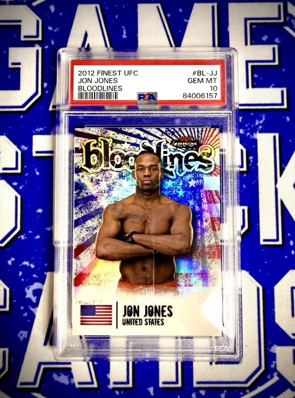 Jon Jones 2012 UFC Topps Finest Bloodlines PSA 10 POP 7 UFC HOF GRAIL 🔥
