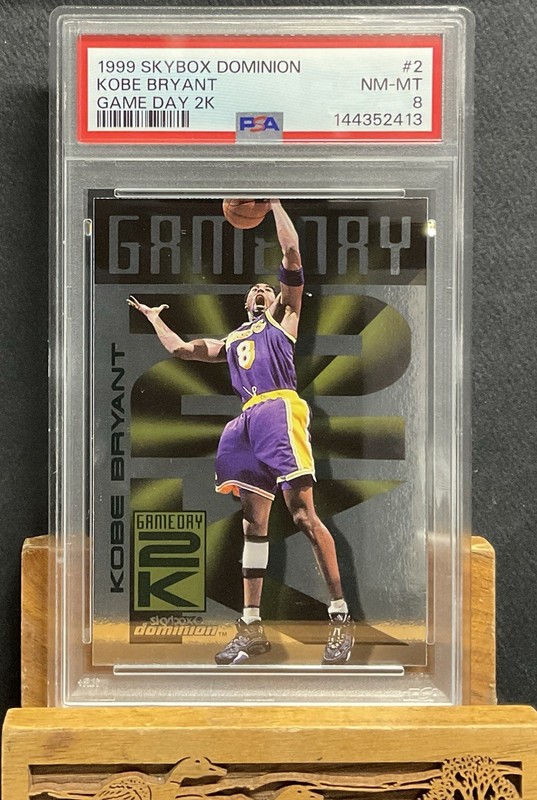 🔥1999 SKYBOX DOMINION GAME DAY 2K #2 KOBE BRYANT PSA 8🔥