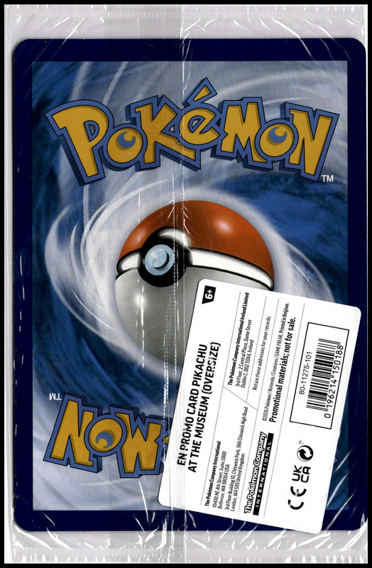 Pikachu at the Museum Pokemon TCG - Jumbo SEALED Promo Card  - [US Seller] view 2