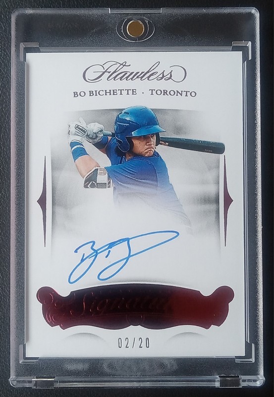 2018 Flawless Bo Bichette #2/20 "Rookie" auto. All-Star Shortstop (Toronto)