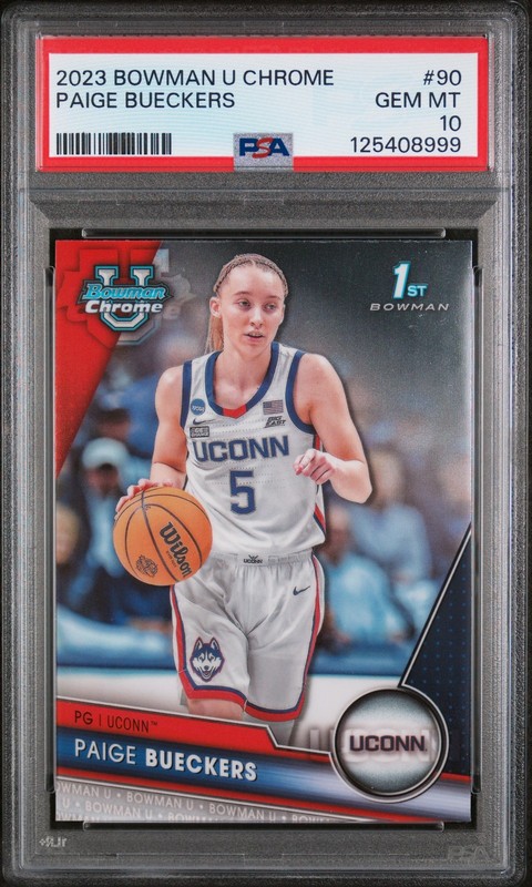 2023 BOWMAN UNIVERSITY CHROME #90 PAIGE BUECKERS PSA 10 view 1