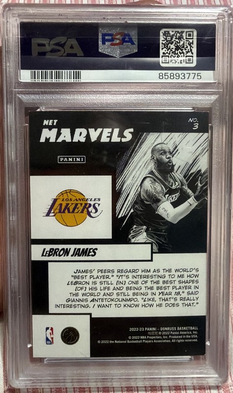 LeBron James Psa 7 view 2
