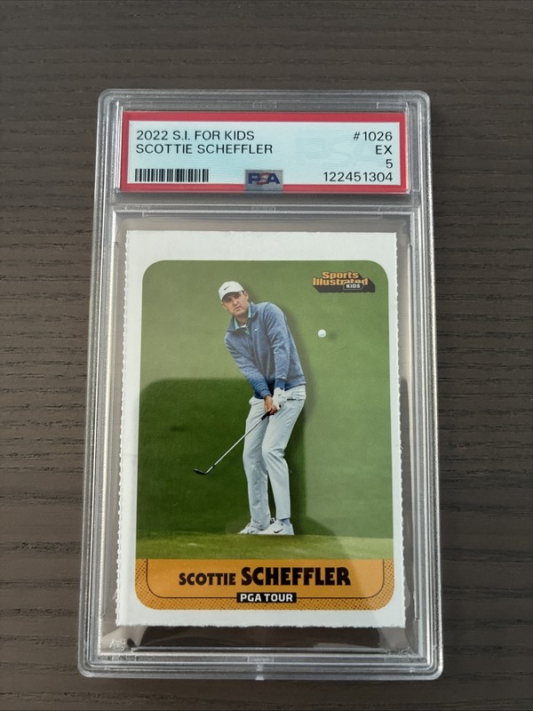 2022 Scottie Scheffler PSA 5 Sports Illustrated SI For Kids