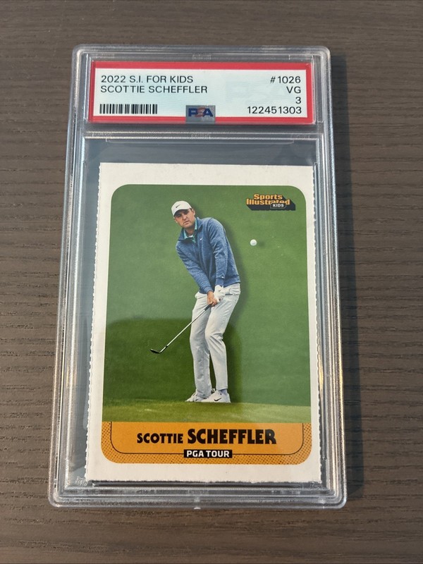 2022 Scottie Scheffler PSA 3 Sports Illustrated SI For Kids