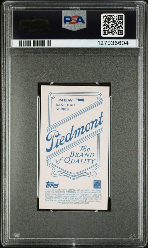 2024 TOPPS 206 PIEDMONT BACK BABE RUTH PSA 6 view 2