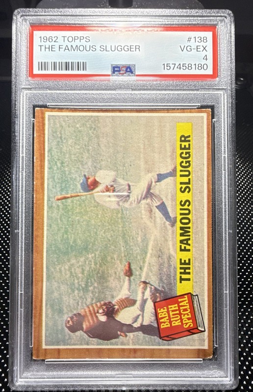 1962 Topps - Babe Ruth Special Babe Ruth #138 PSA 4 VG/EX