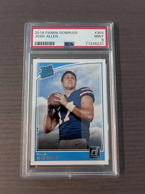 Josh Allen Rated Rookie PSA9 2018 Panini Donruss # 304