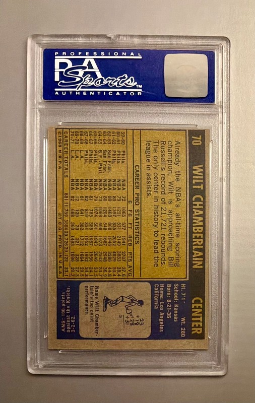 1971 Topps Wilt Chamberlain #70 PSA 8 NM-MT 🔥 view 2