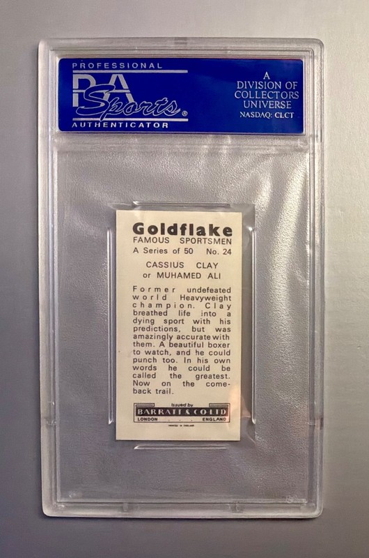 Cassius Clay  Muhammad Ali 1971 Barratt GOLDFLAKE PSA 9 MINT ROOKIE RC 🔥 view 2