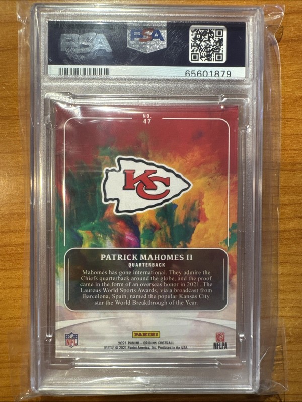 2021 Panini Origins #47 Patrick Mahomes II PSA 9 Mint | Kansas City Chiefs view 2