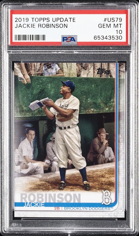 2019 TOPPS UPDATE #US79 JACKIE ROBINSON PSA 10