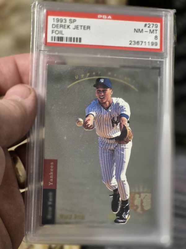 1993 SP FOIL #279 DEREK JETER RC YANKEES HOF PSA 8