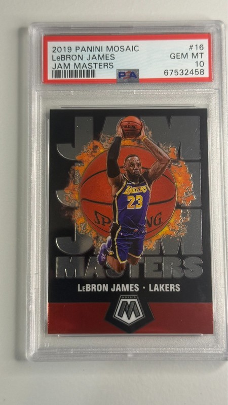 2019-20 Mosaic #16 LeBron James Jam Masters PSA 10