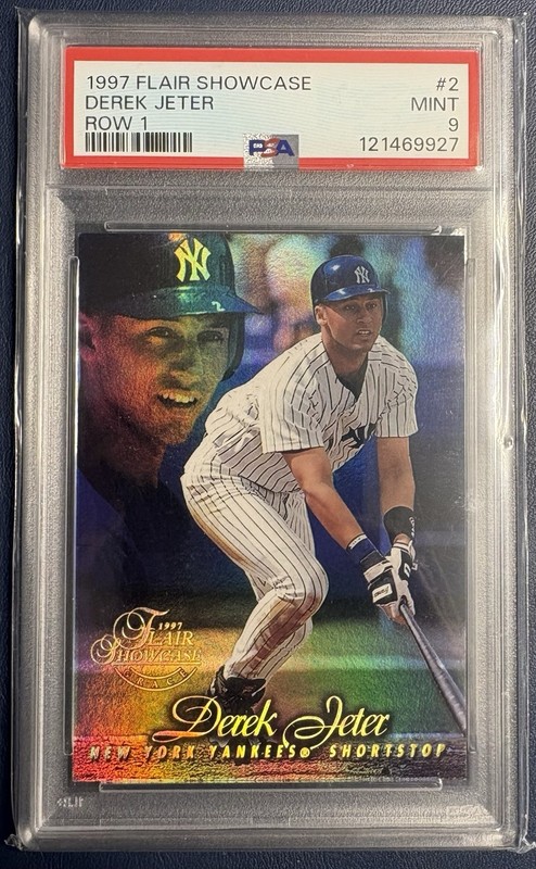 1997 Flair Showcase Derek Jeter Row 1 PSA 9