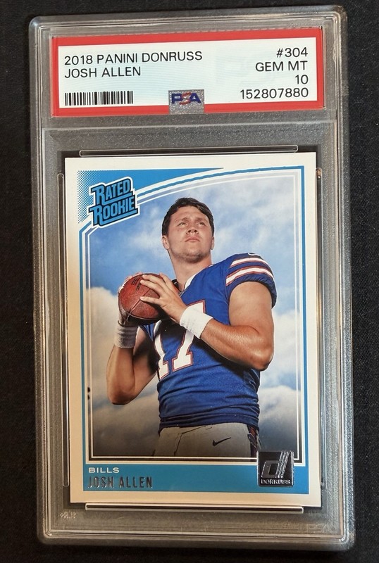 2018 Panini Donruss - Rated Rookie Josh Allen #304 (RC) PSA 10