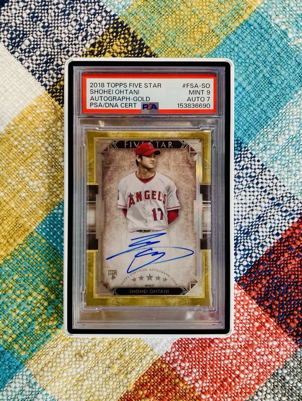 PSA 9 💎 2018 Topps Five Star Shohei Ohtani #FSA-SO RC Auto GOLD (08/10) POP 1