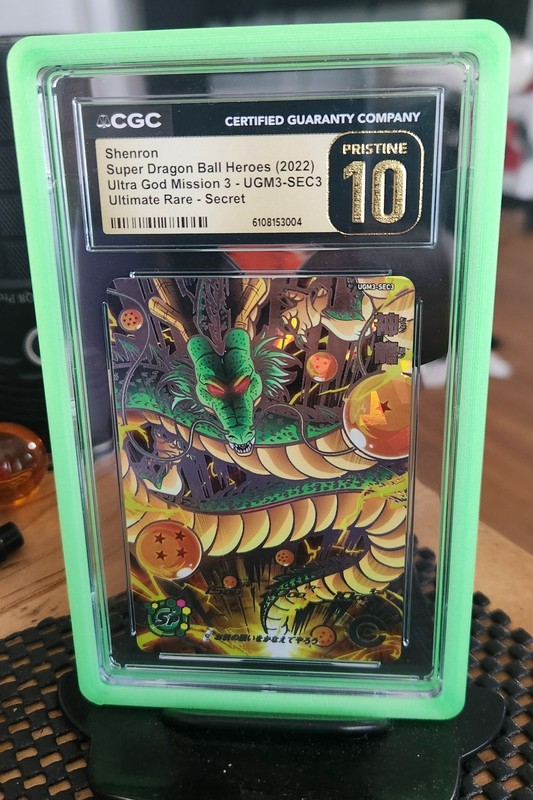 Bandai Super Dragon Ball Heroes Shenron UGM3-SEC3 Secret Ultimate Holo CGC 10