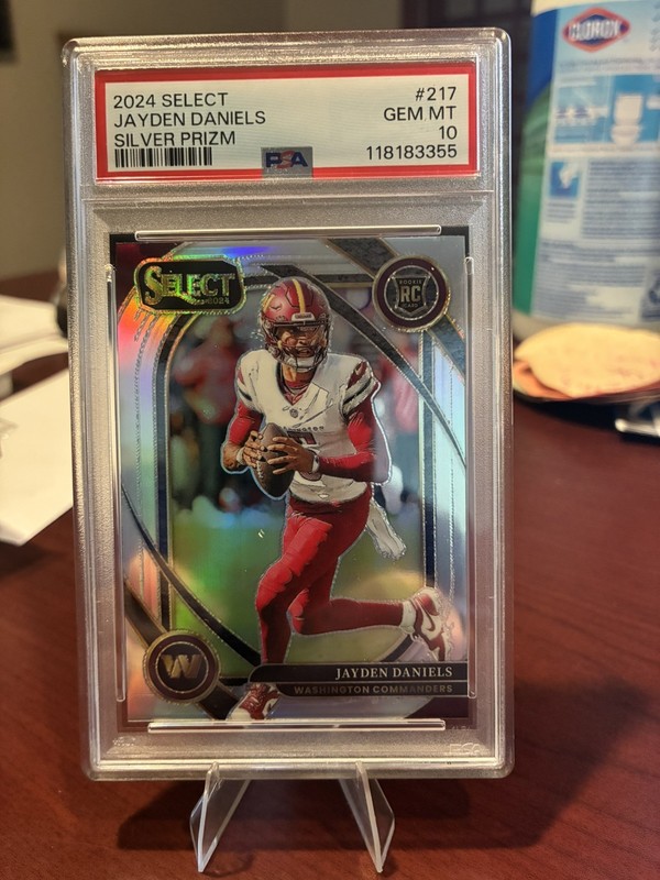 2024 PANINI SELECT SILVER PRIZM CLUB LEVEL #217 JAYDEN DANIELS PSA 10 🔥