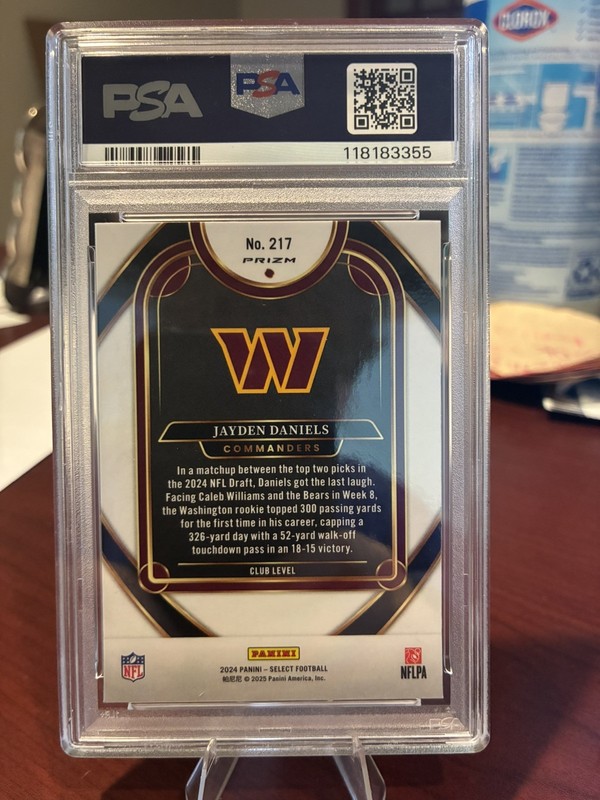 2024 PANINI SELECT SILVER PRIZM CLUB LEVEL #217 JAYDEN DANIELS PSA 10 🔥 view 2