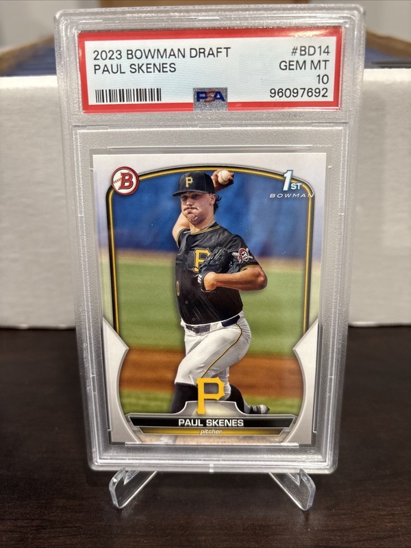 2024 Bowman Draft #BD-14 Paul Skenes PSA 10 Pirates RC