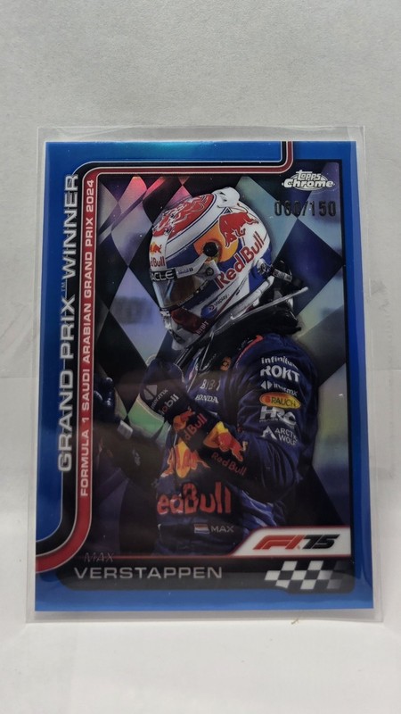 2025 Topps Chrome Blue F1 Max Verstappen #94 /150 view 1
