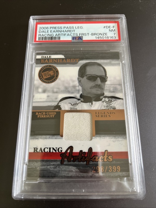 2006 Press Pass legends Dale Earnhardt Racing Artifacts bronze /399 PSA 7 Rare