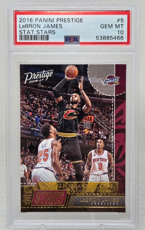2016 Stat Stars LeBRON JAMES CARD Pop 7 PSA 10 GEM MINT