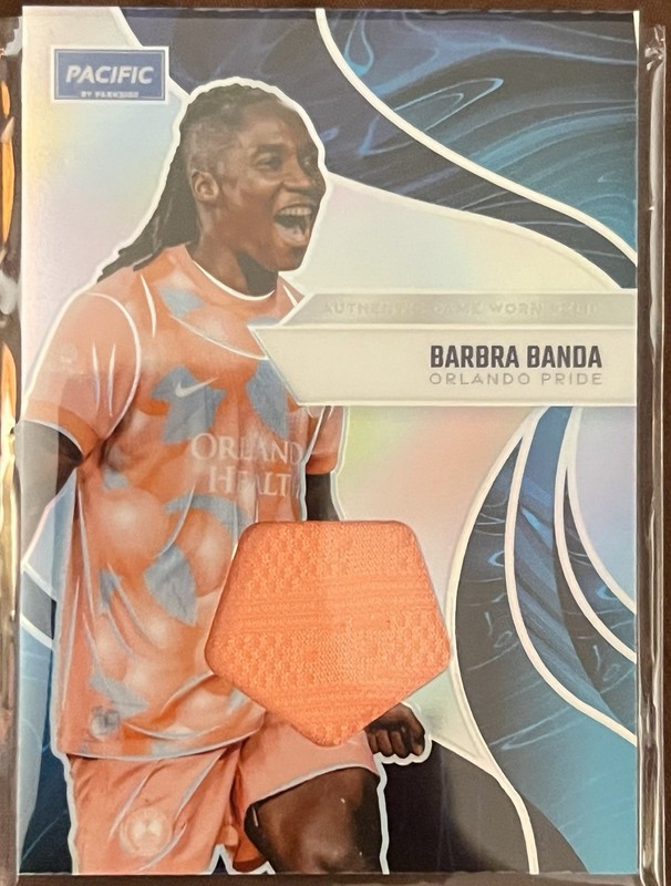 Barbra Banda 2025 Parkside NWSL Pacific GAME USED MATCH WORN Jersey Relic view 1