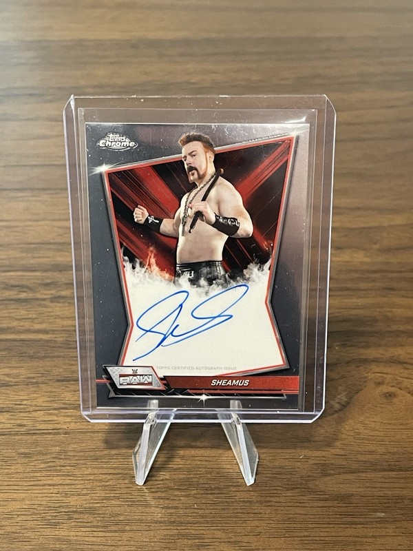 2026 Topps Chrome WWE Sheamus Base On Card Auto #RBA-SHE Wrestling RAW